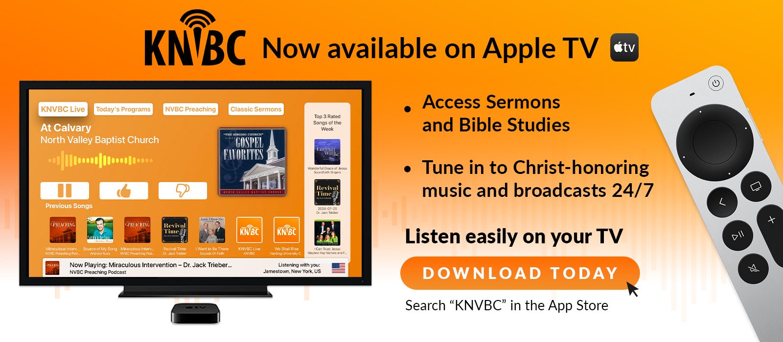 New KNVBC App on Apple TV